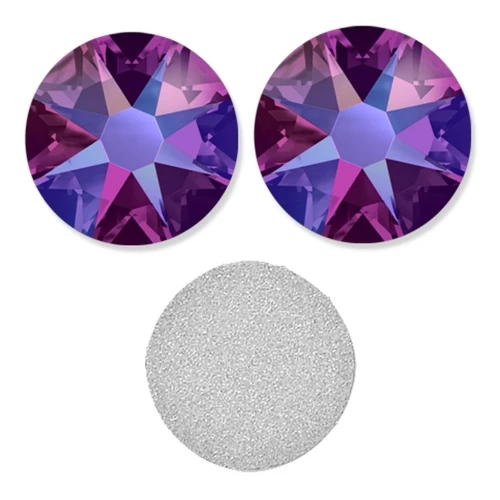 Strass à coller en cristal PureCrystal 2088 6 mm Fuchsia Shimmer x10