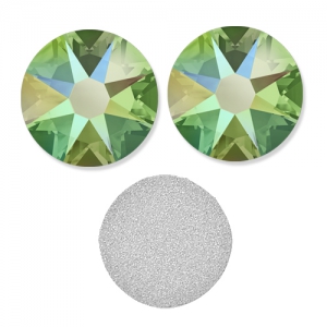 Strass à coller en cristal PureCrystal 2088 3 mm Peridot Shimmer x36