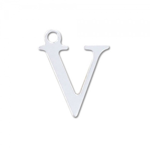 Breloque lettre V - 9.5 mm en Argent 925 x1