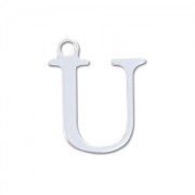 Breloque lettre U - 9.5 mm en Argent 925 x1|raw }}