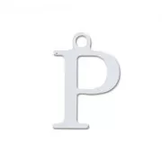 Breloque lettre P - 9.5 mm en Argent 925 x1