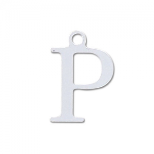Breloque lettre P - 9.5 mm en Argent 925 x1