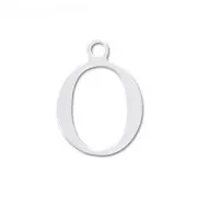 Breloque lettre O - 9.5 mm en Argent 925 x1