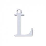 Breloque lettre L - 9.5 mm en Argent 925 x1