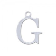 Breloque lettre G - 9.5 mm en Argent 925 x1|raw }}