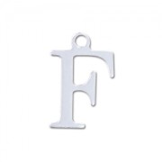 Breloque lettre F - 9.5 mm en Argent 925 x1