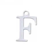 Breloque lettre F - 9.5 mm en Argent 925 x1