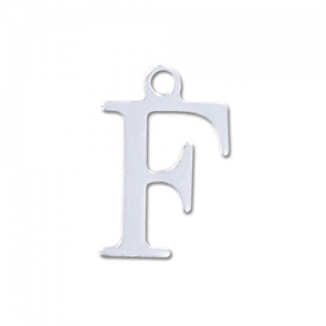 Breloque lettre F - 9.5 mm en Argent 925 x1