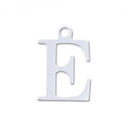 Breloque lettre E - 9.5 mm en Argent 925 x1