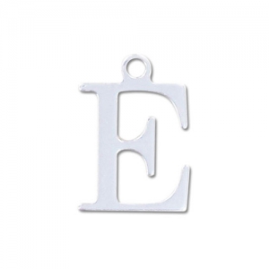Breloque lettre E - 9.5 mm en Argent 925 x1
