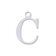 Breloque lettre C - 9.5 mm en Argent 925 x1