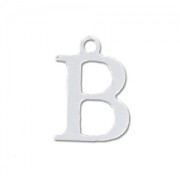 Breloque lettre B - 9.5 mm en Argent 925 x1