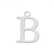 Breloque lettre B - 9.5 mm en Argent 925 x1