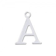 Breloque lettre A - 9.5 mm en Argent 925 x1|raw }}