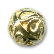 Perle métal 10 mm doré à l'or fin x1|raw }}