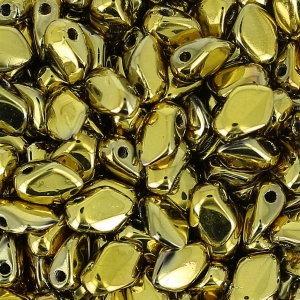Perles en verre tchèque Gekko® 3x5 mm Full Dorado x5g