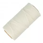 Bobine de fil ciré Linhasita pour micro macramé 1 mm - Blanc (BCO ALV) x168m
