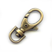 Porte clés mousqueton 37 mm - Bronze x1