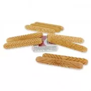 Rouleau de texture en bois pour pâte polymère 100x15mm illusion soleil