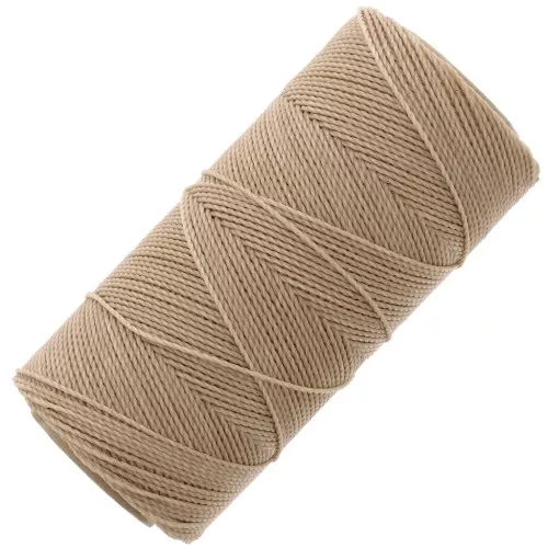 Bobine de fil ciré Linhasita pour micro macramé 1 mm - Tan (382) x168m
