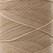 Bobine de fil ciré Linhasita pour micro macramé 1 mm - Tan (382) x168m