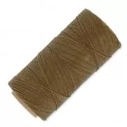 Bobine de fil ciré Linhasita pour micro macramé 1 mm - Old Bronze (204) x168m