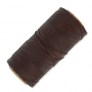 Bobine de fil ciré Linhasita pour micro macramé 1 mm - Brown (259) x168m