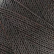 Bobine de fil ciré Linhasita pour micro macramé 1 mm - Chocolat Brown (29) x168m