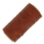 Bobine de fil ciré Linhasita pour micro macramé 1 mm - Old Copper (25) x168m