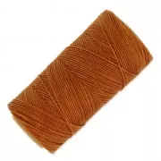 Bobine de fil ciré Linhasita pour micro macramé 1 mm - Camel Brown (498) x168m
