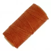 Bobine de fil ciré Linhasita pour micro macramé 1 mm - Caramel (203) x168m