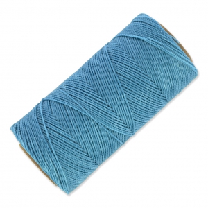 Bobine de fil ciré Linhasita pour micro macramé 1 mm - Light Blue (606) x168m