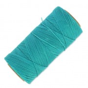 Bobine de fil ciré Linhasita pour micro macramé 1 mm - Turquoise (229) x168m