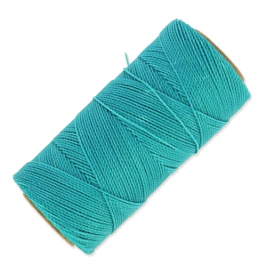 Bobine de fil ciré Linhasita pour micro macramé 1 mm - Turquoise (229) x168m