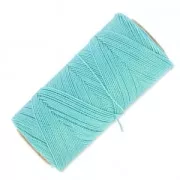 Bobine de fil ciré Linhasita pour micro macramé 1 mm - Baby Blue (398) x168m