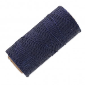 Bobine de fil ciré Linhasita pour micro macramé 1 mm - Navy Blue (70) x168m
