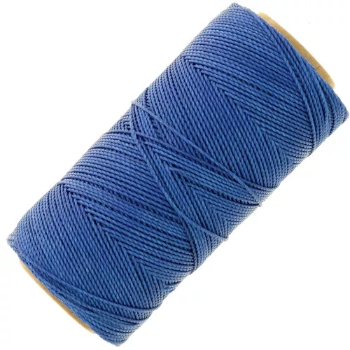 Bobine de fil ciré Linhasita pour micro macramé 1 mm - Blue (692) x168m