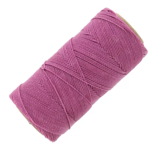 Bobine de fil ciré Linhasita pour micro macramé 1 mm - Fuchsia (899) x168m