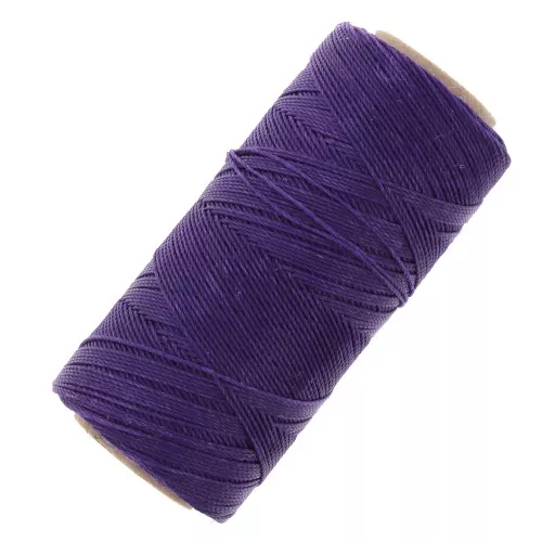 Bobine de fil ciré Linhasita pour micro macramé 1 mm - Purple (332) x168m