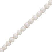 Perles d'eau douce rondes 10 mm Blanc x4