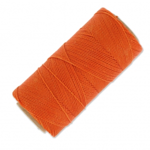 Bobine de fil ciré Linhasita pour micro macramé 1 mm - Orange (387) x168m