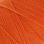 Bobine de fil ciré Linhasita pour micro macramé 1 mm - Orange (387) x168m