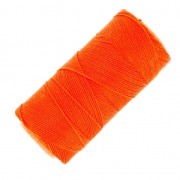 Bobine de fil ciré Linhasita pour micro macramé 1 mm - Fluo Orange (393) x168m|raw }}