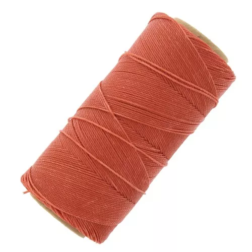 Bobine de fil ciré Linhasita pour micro macramé 1 mm - Terracotta (35) x168m
