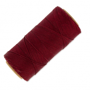 Bobine de fil ciré Linhasita pour micro macramé 1 mm - Burgundy (60) x168m