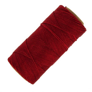 Bobine de fil ciré Linhasita pour micro macramé 1 mm - Dark Red (44) x168m