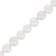 Perles d'eau douce rondes 8 mm Blanc x4|raw }}
