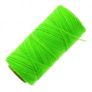 Bobine de fil ciré Linhasita pour micro macramé 1 mm - Fluo Green (329) x168m