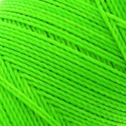 Bobine de fil ciré Linhasita pour micro macramé 1 mm - Fluo Green (329) x168m
