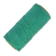 Bobine de fil ciré Linhasita pour micro macramé 1 mm - Green Turquoise (224) x168m|raw }}